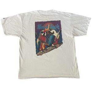 Vintage Hard Rock Cafe Key West T-Shirt Parrot USA Made White Adult Size XL